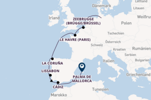 Von Hamburg über La Coruña in 11 Tagen
