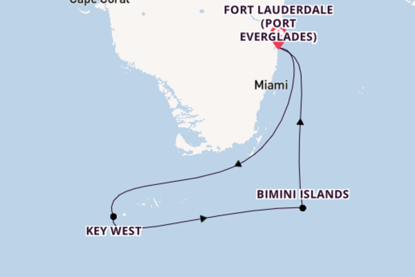 5 day voyage from Fort Lauderdale (Port Everglades)