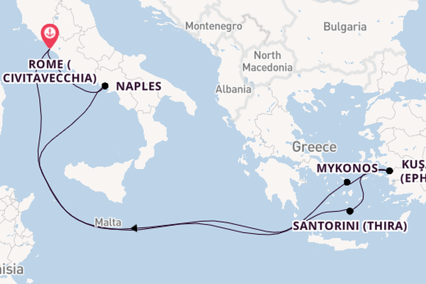 Greek Odyssey with Rome Stay