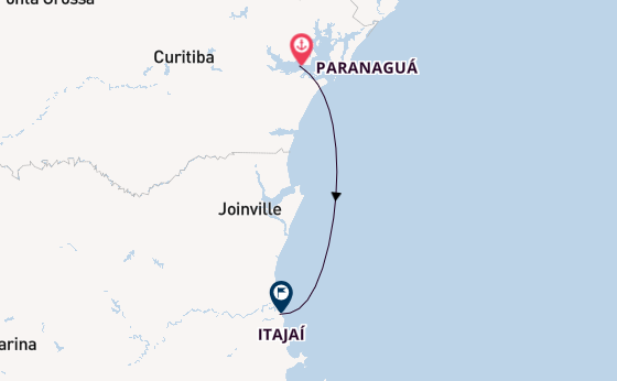 Brazil from Paranaguá, Brazil with the MSC Musica