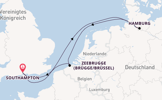 England ab Southampton, Großbritannien auf der Freedom of the Seas