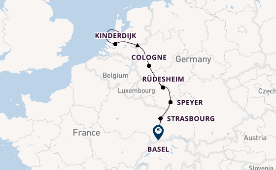 Rhine River, Europe from Amsterdam, Netherlands with the Viking Sjofn