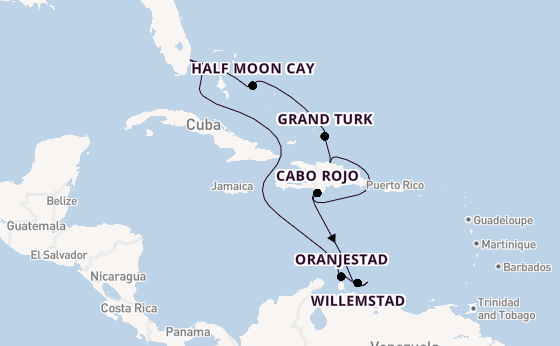 Caribbean vanaf Fort Lauderdale, Verenigde Staten met de Eurodam