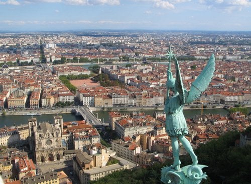 Rhône ab Lyon, Frankreich auf der Annabelle