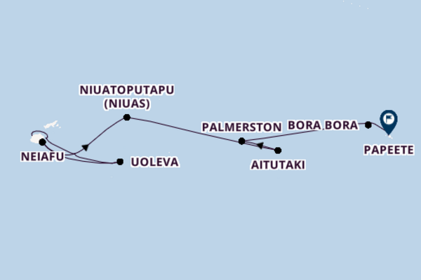 Polynesien ab Lautoka auf der Silver Cloud Expedition