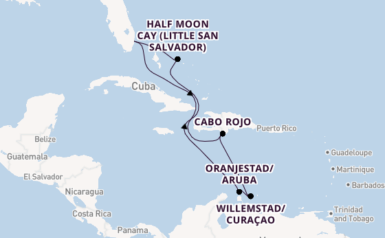 Caribbean from Fort Lauderdale (Port Everglades), Florida, USA with the Nieuw Amsterdam