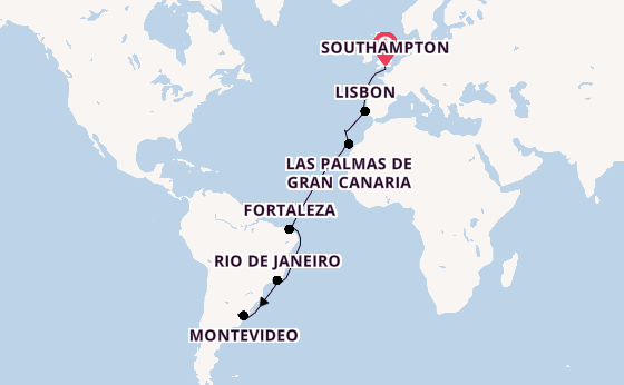 Transatlantic from Southampton, England with the Majestic Princess