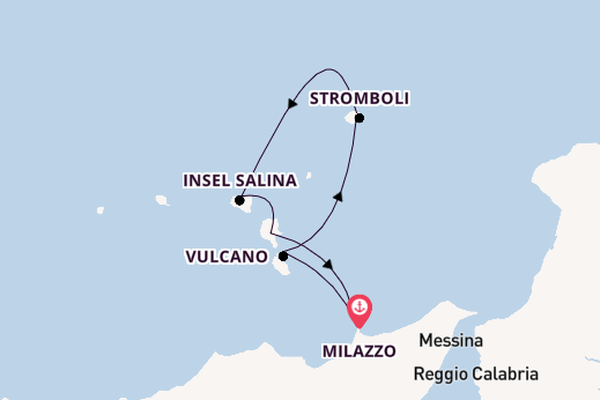 Milazzo und Insel Salina erleben
