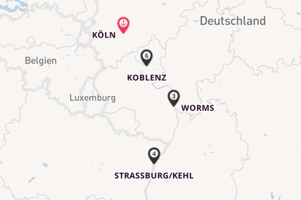 Rhein ab Köln, Deutschland auf der RHEIN SYMPHONIE