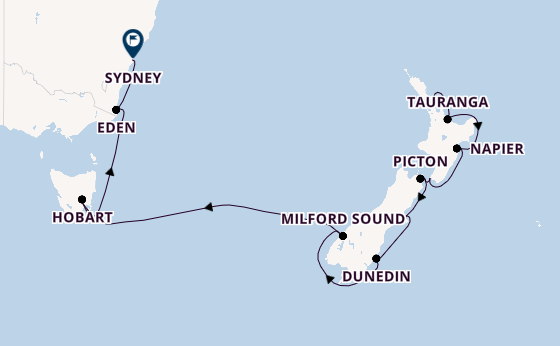 Australia and New Zealand from Auckland, New Zealand with the Azamara Onward