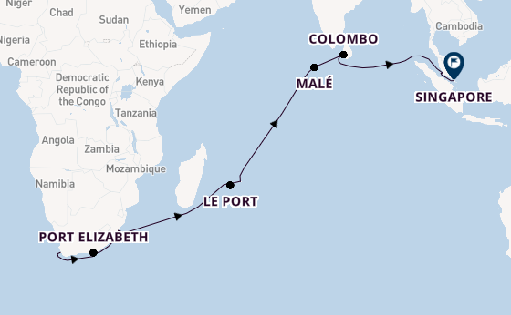 Zuid-Afrika vanaf Kaapstad, Zuid-Afrika met de Mein Schiff 6