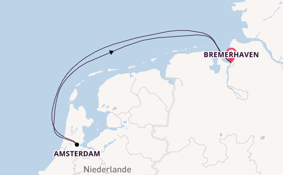 Westeuropa ab Bremerhaven, Deutschland auf der Mein Schiff 3