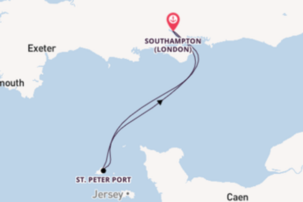 Spectacular voyage from Southampton (London) with MSC Cruises