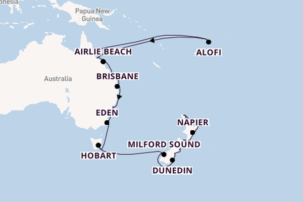 Australia and New Zealand from Cairns, Australia with the Azamara Pursuit