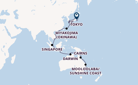 East Asia from Sydney, Australia with the Azamara Pursuit