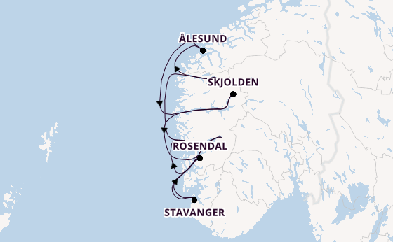 Norwegen ab Bergen, Norwegen auf der MS Trollfjord