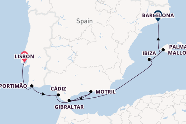 ALL INCLUSIVE : Mediterranean Discovery Cruise with Lisbon Stay