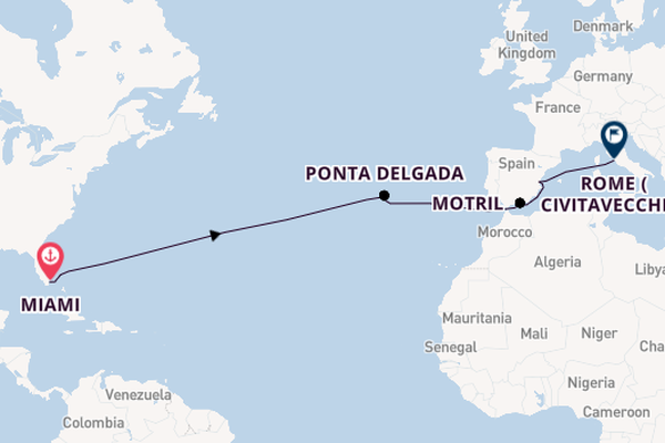 Transatlantic from Miami, Florida with the Norwegian Viva