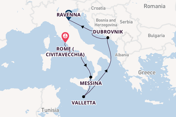 Italy, Croatia & Malta Fly Cruise