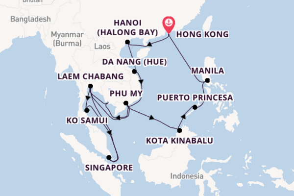 Southeast Asia From Hong Kong with the Westerdam