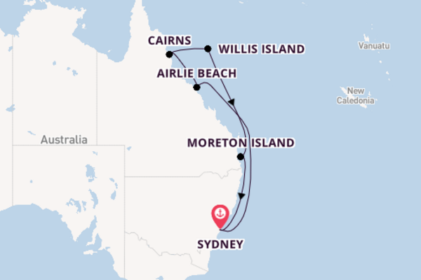 Australia from Sydney, Australia with the Pacific Adventure