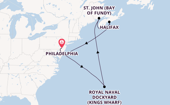 USA Ostküste ab Philadelphia, USA auf der Norwegian Jewel