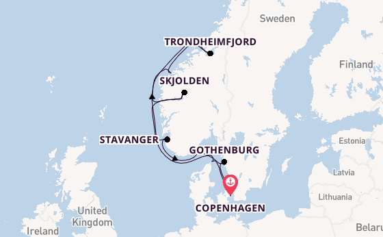 Norway from Copenhagen, Denmark with the Azamara Quest
