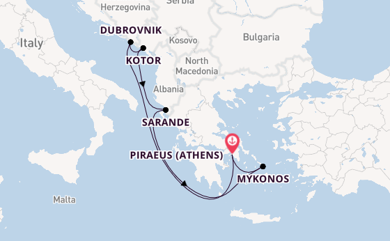 Adriatic Coasts and Greece Voyage