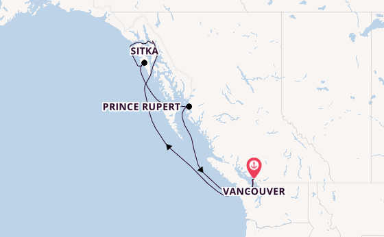 Alaska ab Vancouver, Kanada auf der Serenade of the Seas