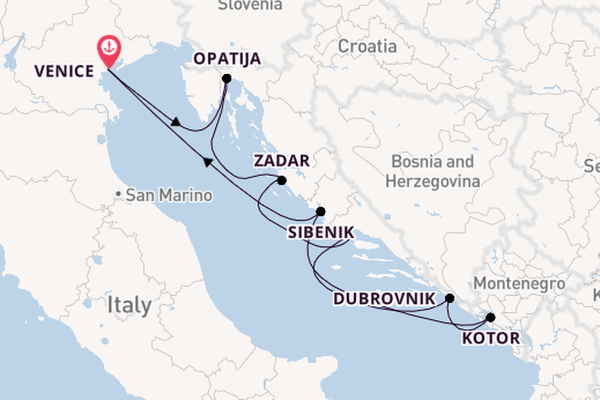 Eastern Mediterranean from Venice, Italy with the Azamara Onward