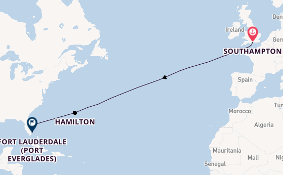 Luxury Sunsets at sea & Miami Nights: Southampton to Fort Lauderdale Transatlantic 