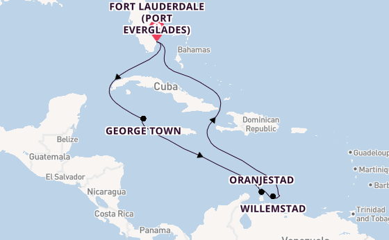 Caribbean from Fort Lauderdale (Port Everglades), Florida with the Celebrity Reflection