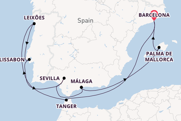 Westelijke Middellandse Zee vanaf Barcelona, Spanje met de Celebrity Equinox