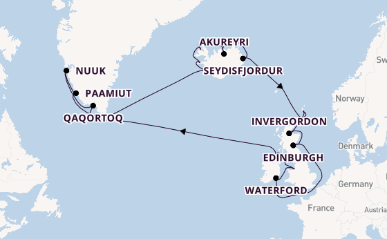 British Isles from Southampton, England with the Seven Seas Mariner
