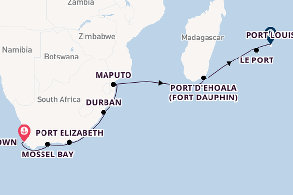 Africa from Cape Town, South Africa with the MS EUROPA 2
