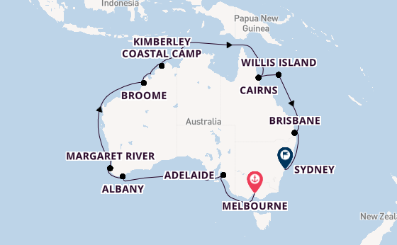 Australia from Melbourne, Australia with the Grand Princess