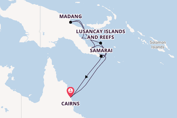 Australië vanaf Cairns, Australië met de Le Jacques Cartier