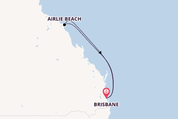 Australien ab Brisbane, Australien auf der Carnival Encounter