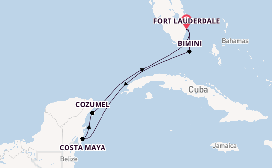 Caribbean vanaf Fort Lauderdale, Verenigde Staten met de Celebrity Xcel