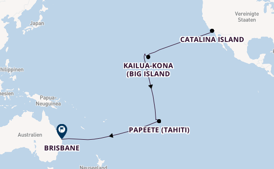 Transpazifik ab Los Angeles, USA auf der Quantum of the Seas