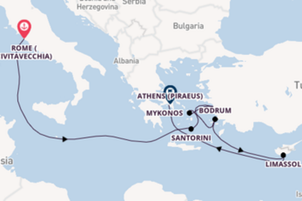 Explorer of the Seas 9  Rome (Civitavecchia)-Athens (Piraeus)