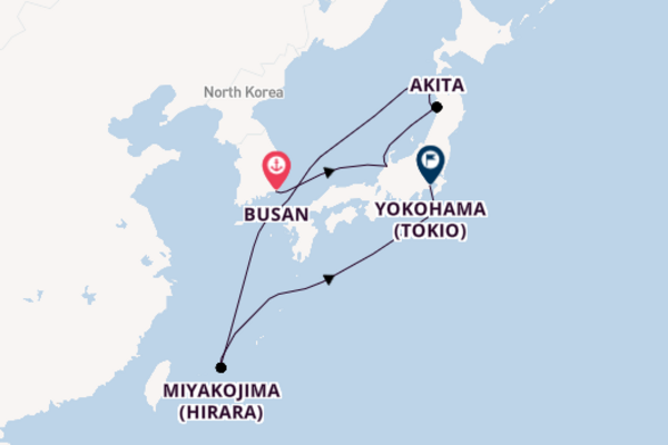 11daagse cruise met de Seabourn Sojourn vanuit Busan