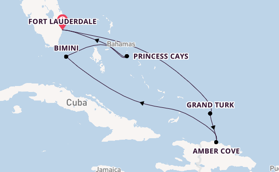 Caribbean vanaf Fort Lauderdale, Verenigde Staten met de Star Princess