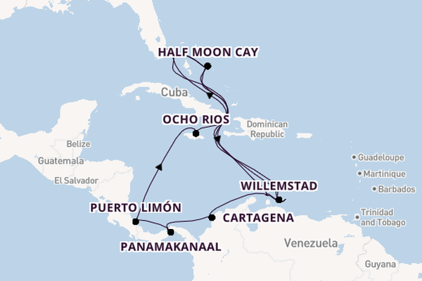 Caribbean vanaf Fort Lauderdale, Verenigde Staten met de Rotterdam