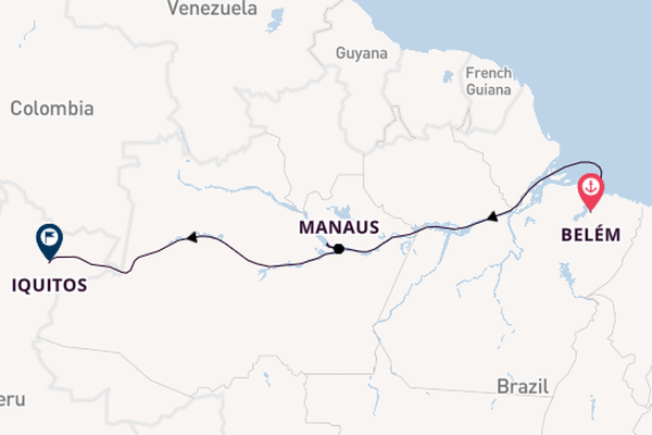 Brazilië vanaf Belém, Brazilië met de HANSEATIC spirit
