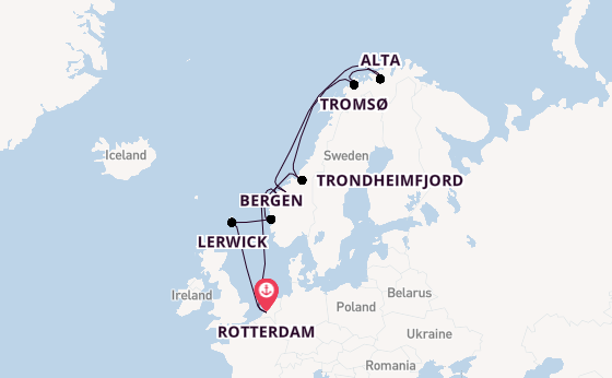 Norway from Rotterdam, Netherlands with the Rotterdam
