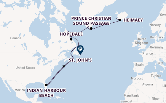 Transatlantic from Reykjavik, Iceland with the Seabourn Venture