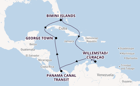 Caribbean from Fort Lauderdale (Port Everglades), Florida, USA with the Celebrity Ascent