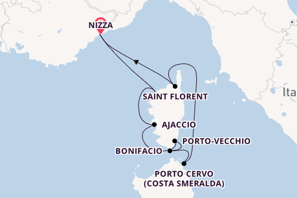 Westliches Mittelmeer ab Nizza, Frankreich auf der Le Ponant
