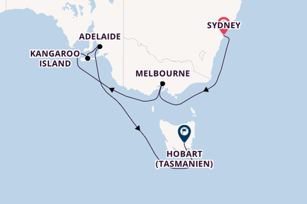 Australien ab Sydney, Australien auf der Crown Princess